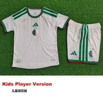[PLAYER] 2026 Algeria Home White Player Kids Soccer jersey