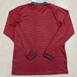 2026 Portugal Home Crimson Fans Long Sleeve Soccer jersey