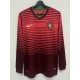 2014 Portugal Home Retro Long Sleeve Soccer jersey