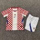 2026 Croatia Home Fans Kids Soccer jersey