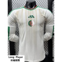 [PLAYER] 2026 Algeria Home White Player Long Sleeve Soccer jersey