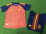 [PLAYER] 2026 Spain Home Red Player Kids Soccer jersey