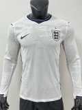 [PLAYER] 2026 England Home White Player Long Sleeve Soccer jersey