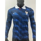 [PLAYER] 2026 France Home Player Long Sleeve Soccer jersey