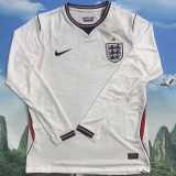 2026 England Home Fans Long Sleeve Soccer jersey