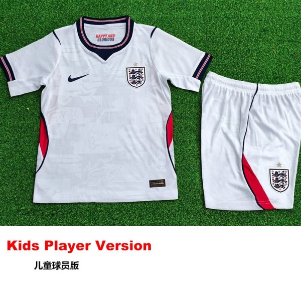 [PLAYER] 2026 England Home White Player Kids Soccer jersey