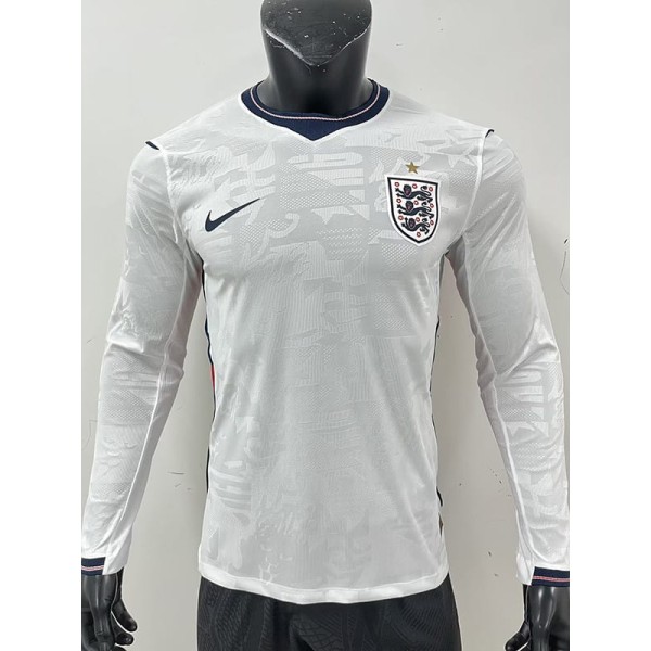[PLAYER] 2026 England Home White Player Long Sleeve Soccer jersey