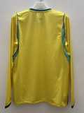 2026 Brazil Home Yellow Fans Long Sleeve Soccer jersey