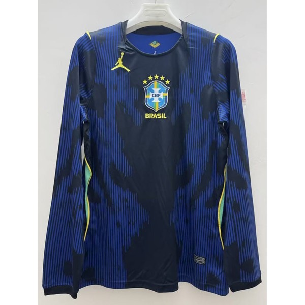 2026 Brazil Away Fans Long Sleeve Soccer jersey