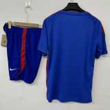 2026 Croatia Blue Training Shorts Suit