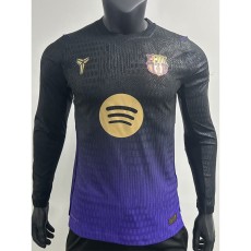 [PLAYER] 2026/27 BAR Away Purple Player Long Sleeve Soccer jersey