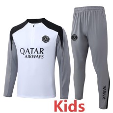 2026/27 PSG White Kids Half Pull Tracksuit