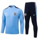 2026 England Light blue Half Pull Tracksuit