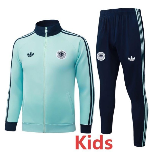 2026 Germany Light Green Kids Tracksuit