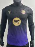 [PLAYER] 2026/27 BAR Away Purple Player Long Sleeve Soccer jersey