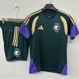 2026 Saudi Arabia Green Training Shorts Suit