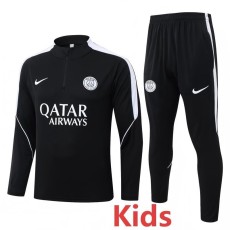2026/27 PSG Black Kids Half Pull Tracksuit