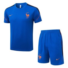 2026 France Blue Training Shorts Suit