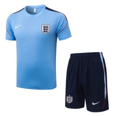 2026 England Light blue Training Shorts Suit