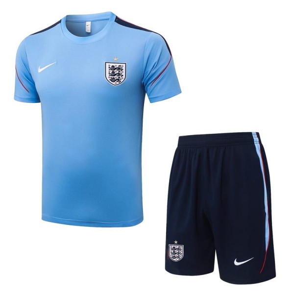 2026 England Light blue Training Shorts Suit