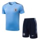 2026 England Light blue Training Shorts Suit