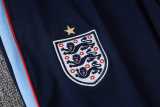2026 England Light blue Half Pull Tracksuit