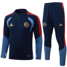 2026 Bayern Royal blue Half Pull Tracksuit