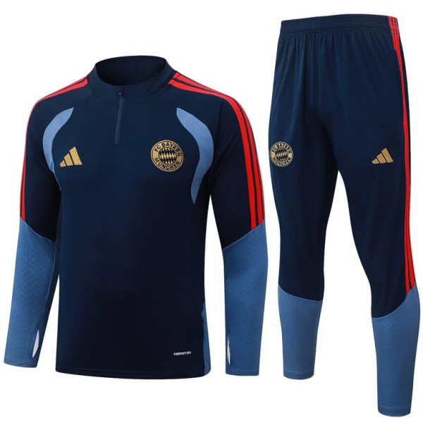 2026 Bayern Royal blue Half Pull Tracksuit