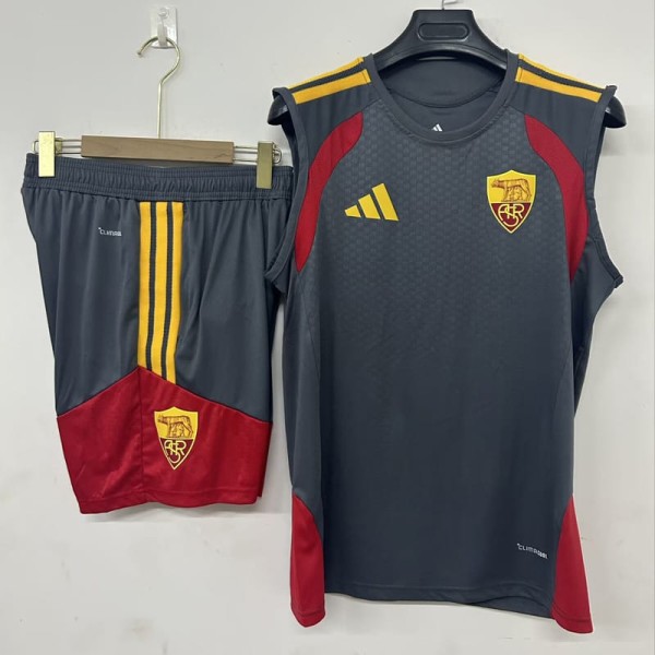 2026/27 Roma Gray Training Shorts Suit