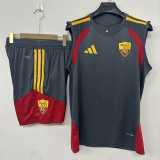 2026/27 Roma Gray Training Shorts Suit