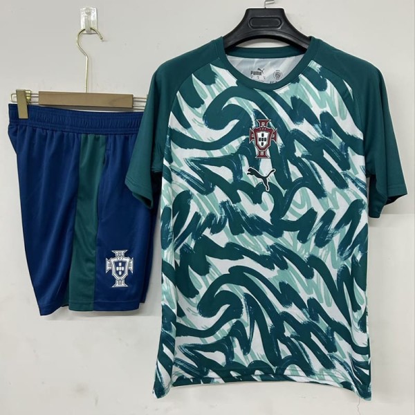 2026 Portugal Green Training Shorts Suit