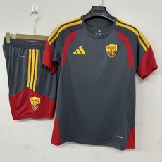 2026/27 Roma Gray Training Shorts Suit