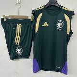 2026 Saudi Arabia Green Training Shorts Suit