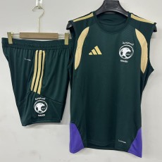 2026 Saudi Arabia Green Training Shorts Suit