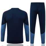 2026 Bayern Royal blue Half Pull Tracksuit