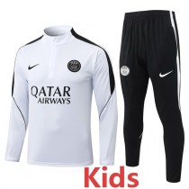 2026/27 PSG White Kids Half Pull Tracksuit