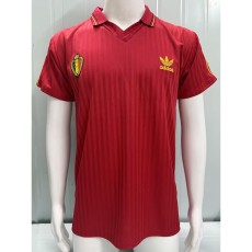 1990 Belgium Home Retro Soccer jersey