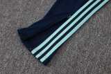 2026 Germany Light Green Kids Half Pull Tracksuit