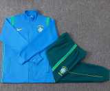 2026 Brazil Blue Kids Tracksuit