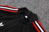 2026/27 Man Utd Black Kids Half Pull Tracksuit