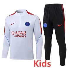 2026/27 PSG White Kids Half Pull Tracksuit