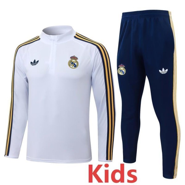 2026/27 R MAD White Kids Half Pull Tracksuit