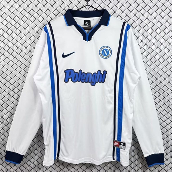 1997/98 Napoli Away Retro Long Sleeve Soccer jersey
