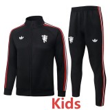 2026/27 Man Utd Black Kids Tracksuit