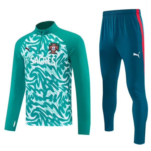 2026 Portugal Green Half Pull Tracksuit
