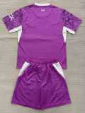 2026/27 Man City GKP Purple Fans Kids Soccer jersey