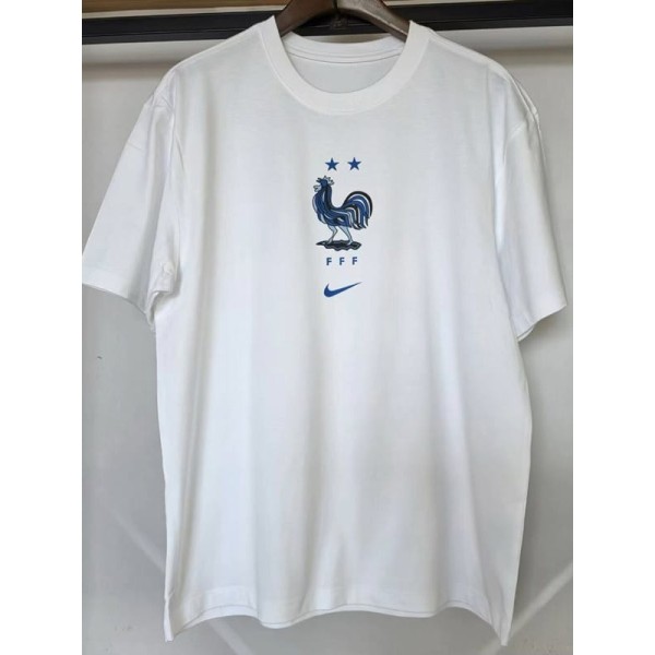 2026 France T-Shirt White Sport Swear