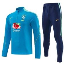 2026 Brazil Blue Half Pull Tracksuit