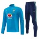2026 Brazil Blue Half Pull Tracksuit