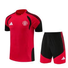 2026/27 Man Utd Red Training Shorts Suit